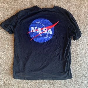 nasa graphic black tee